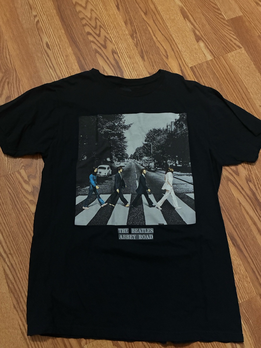 The Beatles Black Abbey Road Photo Graphic Tee